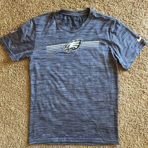 Nike Gray Philadelphia Eagles NFL Football Activewear Dri-Fit‎ Shirt Mens Small